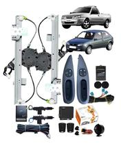 Kit Vidro Eletrico Fiesta Street 2p 2002 2003 Trava + Alarme