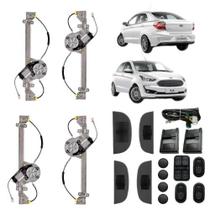 Kit vidro eletrico ford ka novo 2014 4p completo - alt. c/sub do celta