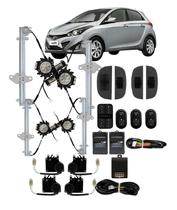 Kit Vidro Eletrico Hb20 2015 2016 2017 4 pts Completo Trava Kit Vidro Eletrico Hb20 2015 2016 2017 4 pts Completo Trava