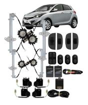 Kit Vidro Eletrico Hb20 HB20S HB20X 4 portas Completo Trava