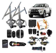 Kit Vidro Eletrico L200 Triton 2008 2009 Dian + Trava Alarme