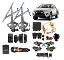 Kit Vidro Eletrico L200 Triton 2014 2015 Dian + Trava Alarme