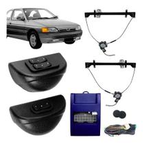 Kit vidro eletrico logus/escort 9296 2p - alt. c/sub do celta - ambar