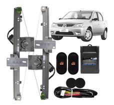 Kit Vidro Eletrico Mod Original LOGAN 2007 2008 Diant Sensor