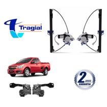 Kit Vidro Elétrico Nova Montana 2 Portas Antiesmagamento + Kit Trava