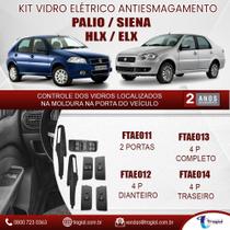 Kit Vidro Elétrico Palio / Siena HLX / ELX 4 Portas Dianteira