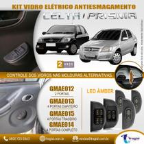 Kit Vidro Elétrico Prisma 4 Portas Dianteira 2006 a 2010 Tragial