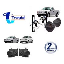 Kit Vidro Elétrico Saveiro G4 Dianteira + Kit Trava Kit Vidro Elétrico Saveiro G4 Dianteira + Kit Trava