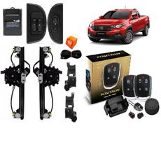 Kit Vidro Eletrico Strada 2021 2p Alarme Positron Px Travas Eletricas Tragial - AUTOPAC