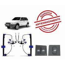 Kit Vidro Elétrico Uno Fire / Fiorino 4 Portas Dianteira