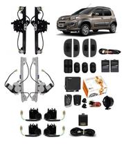 Kit Vidro Eletrico Uno vicave 4p Completo TR Alarme canivete