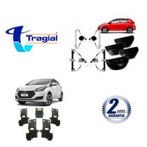 Kit Vidro HB20 4 Portas Completo Antiesmagamento + Kit Trava