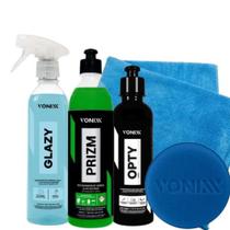 Kit Vidro Vonixx Glazy Prizm Opty 240ml Limpeza Total