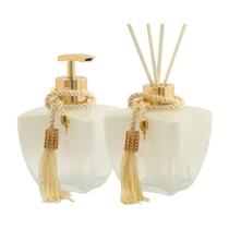 Kit Vidros Banheiro Luxo Degrade 280ml Porta Sabonente e Difusor + Varetas Kit Vidros Banheiro Luxo Degrade 280ml Porta Sabonente e Difusor + Varetas
