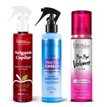 Kit Vinagre de Maça, Penteia Cabelo e Bye Bye Forever Liss Kit Vinagre de Maça, Penteia Cabelo e Bye Bye Forever Liss