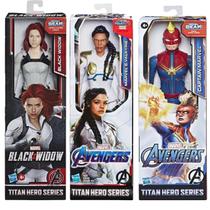 Kit Vingadoras Viúva Negra Valquíria Capitã Marvel Hasbro