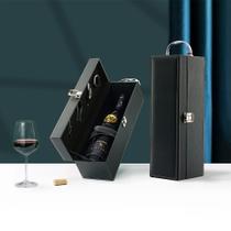 Kit vinho 4 peças em maleta de material sintético