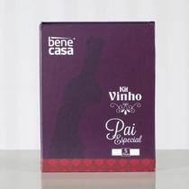 Kit Vinho 5 peças Presentear Pai Presente Ideal Bene Casa