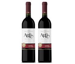 Kit Vinho Arbo Cabernet Sauvignon Tinto Seco 750ml 2unidades