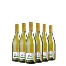 Kit Vinho Branco Alpaca Chardonnay Semillon 750ml 06 Unidades