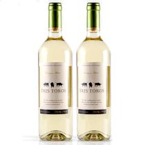 Kit vinho branco seco Sauvignon Blanc Tres Toros 750ml c/ 2