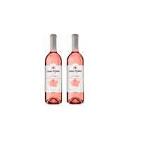 Kit Vinho Casa Perini Solidário Rosé Seco 750ml 2 unidades