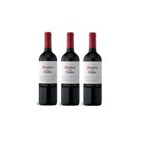 Kit Vinho Casillero Del Diablo Cabernet Sauvignon 750ml 3uni