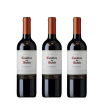Kit Vinho Casillero Del Diablo Carmenere Reserva 750ml 3uni
