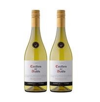 Kit Vinho Casillero Del Diablo Chardonnay Branco 750ml 2uni
