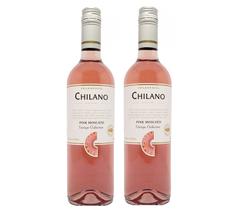 Kit Vinho Chilano Pink Moscato Rosé Suave 750ml 2 unidades