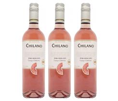 Kit Vinho Chilano Pink Moscato Rosé Suave 750ml 3 unidades Kit Vinho Chilano Pink Moscato Rosé Suave 750ml 3 unidades