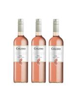 Kit Vinho Chilano Rosé Meio Seco 750ml 3 unidades