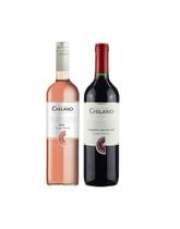 Kit Vinho Chilano Tinto Cabernet Sauvignon + Rosé Meio Seco
