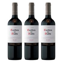 Kit Vinho Chileno Casillero Del Diablo Malbec - 3 Garrafas