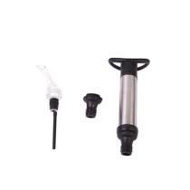 Kit Vinho Com Bomba A Vácuo E Aerador Em Aço Inox Kenya Preto
