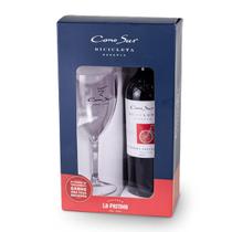 Kit Vinho Cono Sur Bicicleta Res. + Taça 750ml