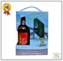 Kit Vinho do Porto Dom José Tawny + 2 Taças