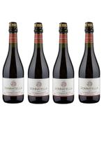 Kit Vinho Donnatella Frisante Lambrusco Suave Fino 660ml 4uni Kit Vinho Donnatella Frisante Lambrusco Suave Fino 660ml 4uni