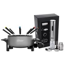 Kit Vinho E Panela Elétrica De Fondue Oster Cinza 110V Kit Vinho E Panela Elétrica De Fondue Oster Cinza 110V