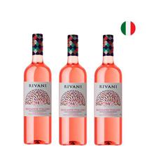 Kit Vinho Frisante Italiano Rivani Frizzante Rosato - 3 garrafas