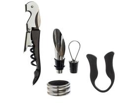 Kit Vinho Inox Hauskraft 4 Peças Kit Vinho Inox Hauskraft 4 Peças