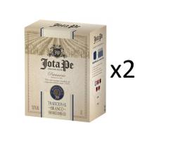 Kit Vinho Jota Pe Branco Seco Casa Perini Bag In Box 3l 2uni