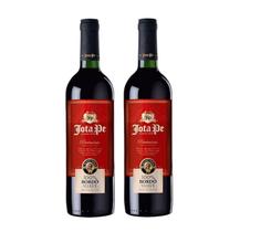 Kit Vinho Jota Pe Tinto 100% Bordô Suave 750ml 2 unidades