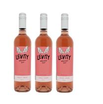 Kit Vinho Levity Português Rosé Meio Seco 750ml 3 unidades