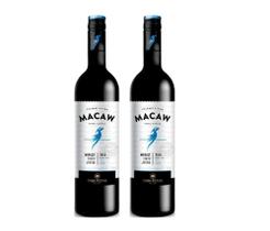 Kit Vinho Macaw Merlot Tinto Demi-sec Casa Perini 750ml 2uni