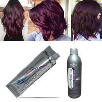 Kit Vinho Marsala 1 Coloração 66.26 e 01 OX 20 90ml Mairibel