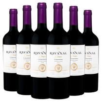 Kit Vinho Ravanal Carménère com 6 garrafas