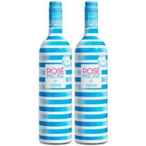 Kit Vinho Rosé Piscine Stripes Francês 750ml 2 unidades