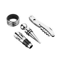 Kit Vinho Saca Rolha Rolha Inox Salva Gotas E Aerador Up