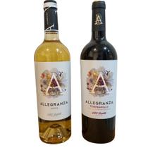 Kit vinhos allegranza branco e tinto v.c.p. castilla espanha Kit vinhos allegranza branco e tinto v.c.p. castilla espanha